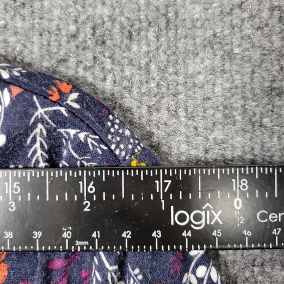 GARNET HILL 32140 Brianna Knit Surplice Dress Floral Butterfly SIZE MEDIUM - Picture 7 of 11